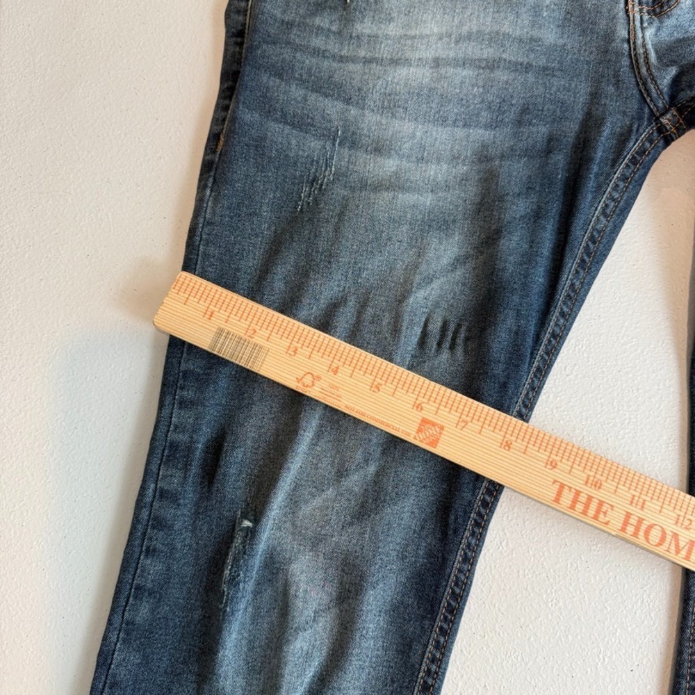 Coca-Cola Jeans Mens Jeans 32 Blue Skinny Stretch‎ Distressed Whiskered Denim - Picture 5 of 16